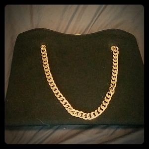 Vintage Crown Lewis Clasp Handbag